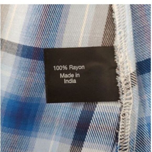 NWT Lane Bryant Plaid Flannel Drape Front Overpiece Roll-Tab Sz 34/36 Layer - Picture 8 of 8